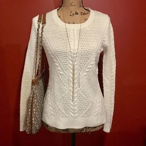Cable Pullover Hippie Rose Sweater Cream/Ivory