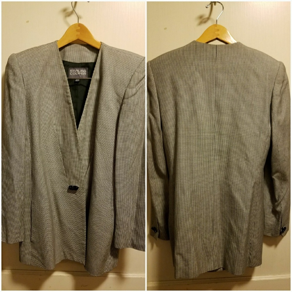 Long, zig-zag pattern, old school jacket!