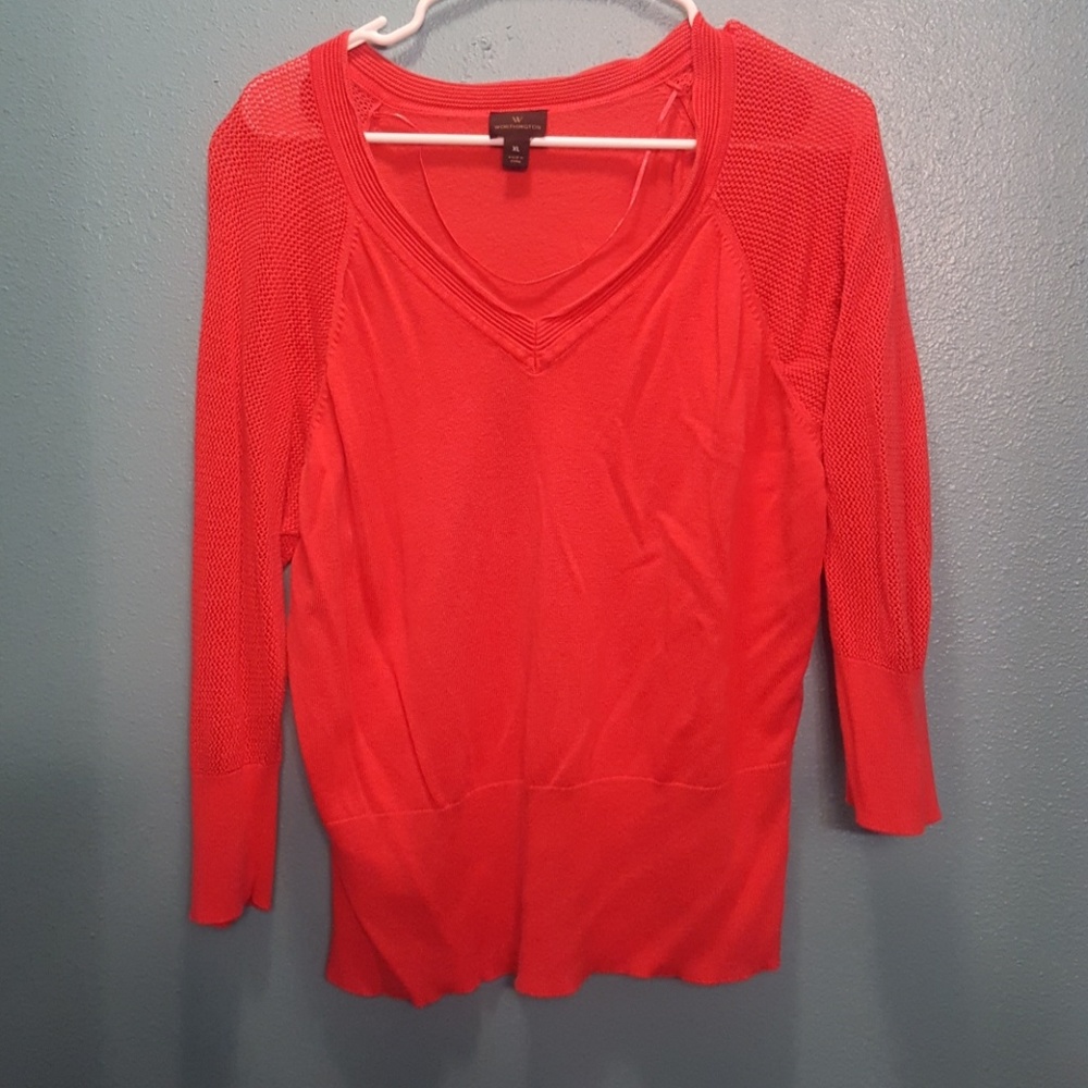 Coral colored size XL sweater