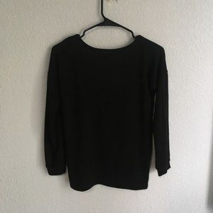 Black Tobi Long Sleeve with cut out in back