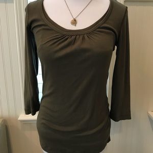 3 Dots Olive Green Top