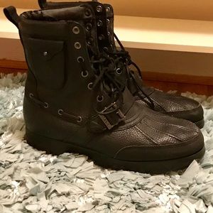 Ralph Lauren Black Polo Boots