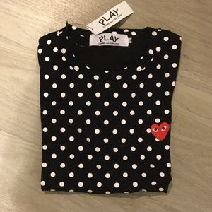 *one day sale* Comme des garçons polka dot tee