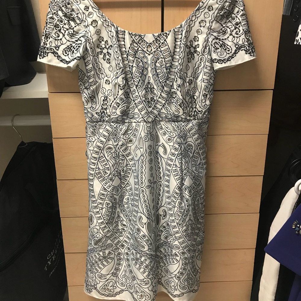 Notte by Marchesa Mosaic/Lace Dress