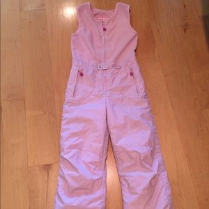 Girls snowbib pink size 7, by Fera