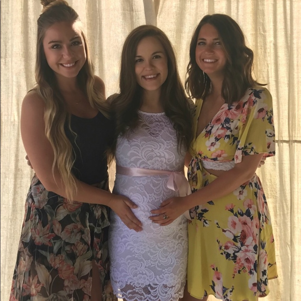 White lace dress