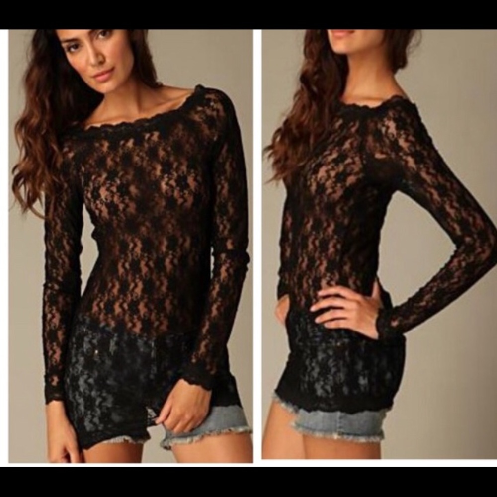 Free People Lace Top
