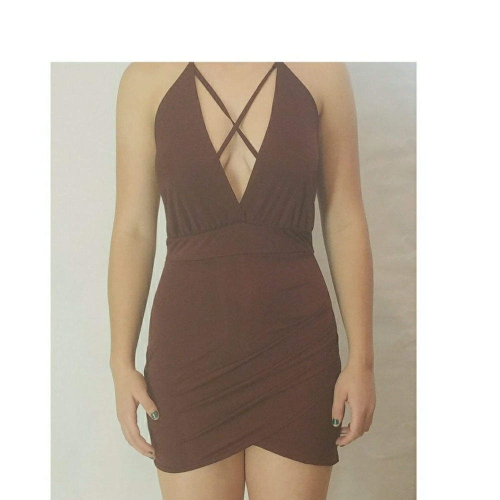 Burgundy Short Party Dress Size Small