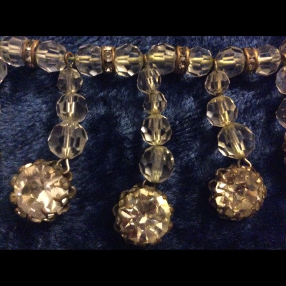 Vintage Czech Necklace 1930 Chrystal Rhinestone 15” - Picture 10 of 10