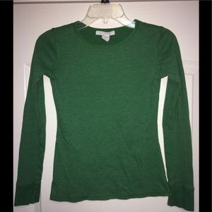 Green, long-sleeved thermal from Charlotte Russe