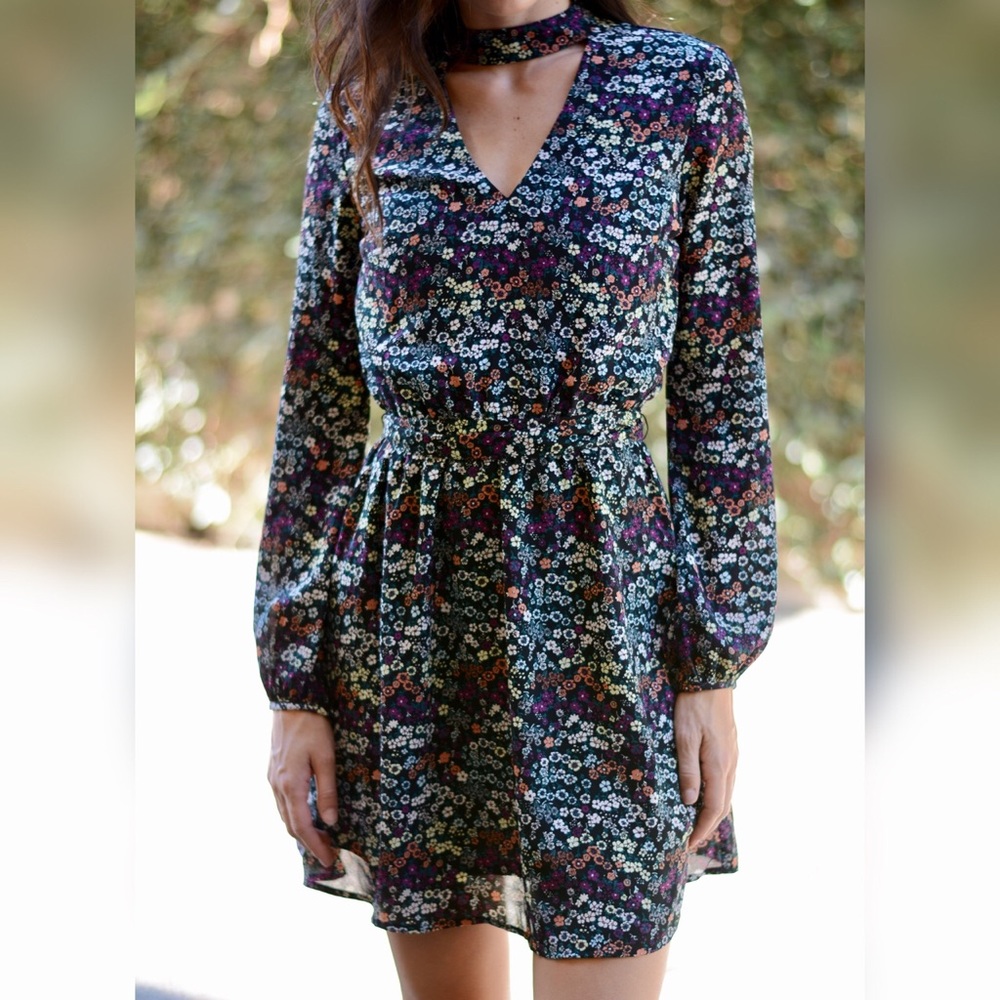 H&M Floral Choker Dress