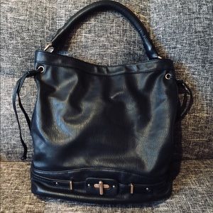Black Satchel Handbag