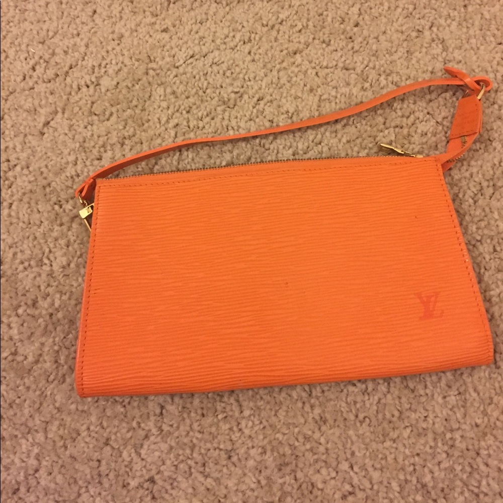 Orange Louis Vuitton Pochette Bag