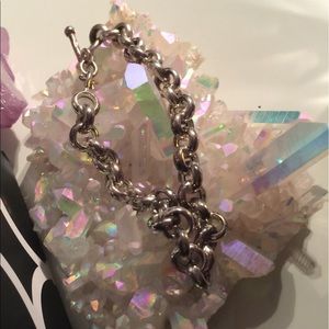 Sterling silver toggle bracelet