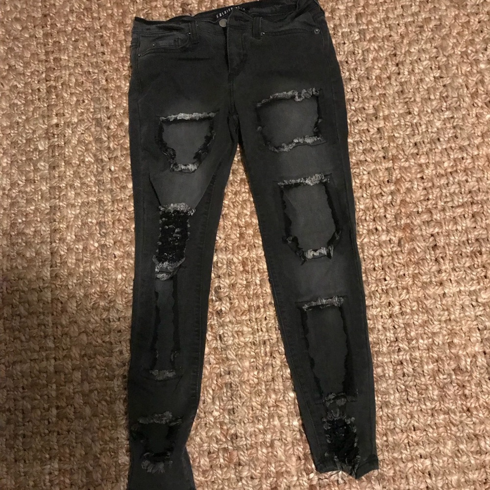 Fashion nova distressed jeans