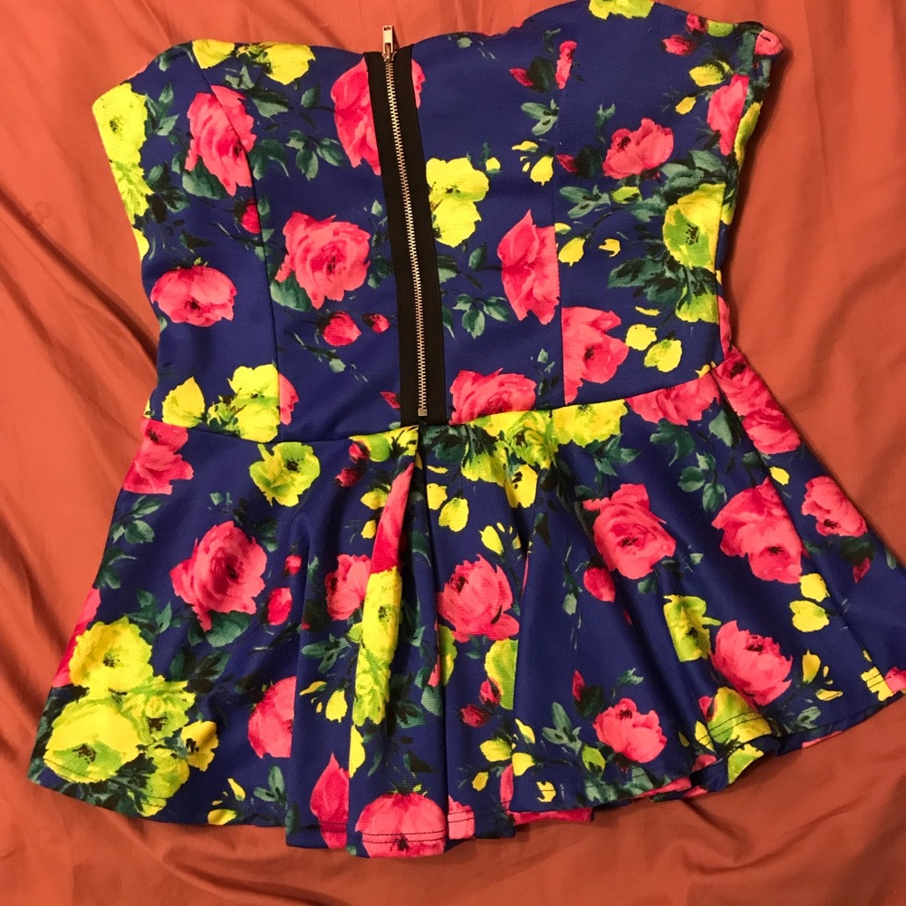 Floral tube top (large)