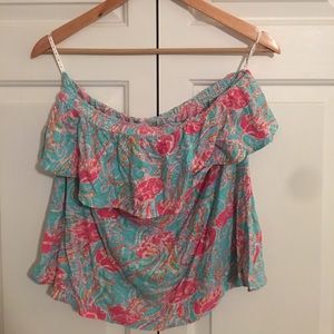 Lilly Pullitzer strapless tank