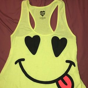 Neon yellows tank top (s)