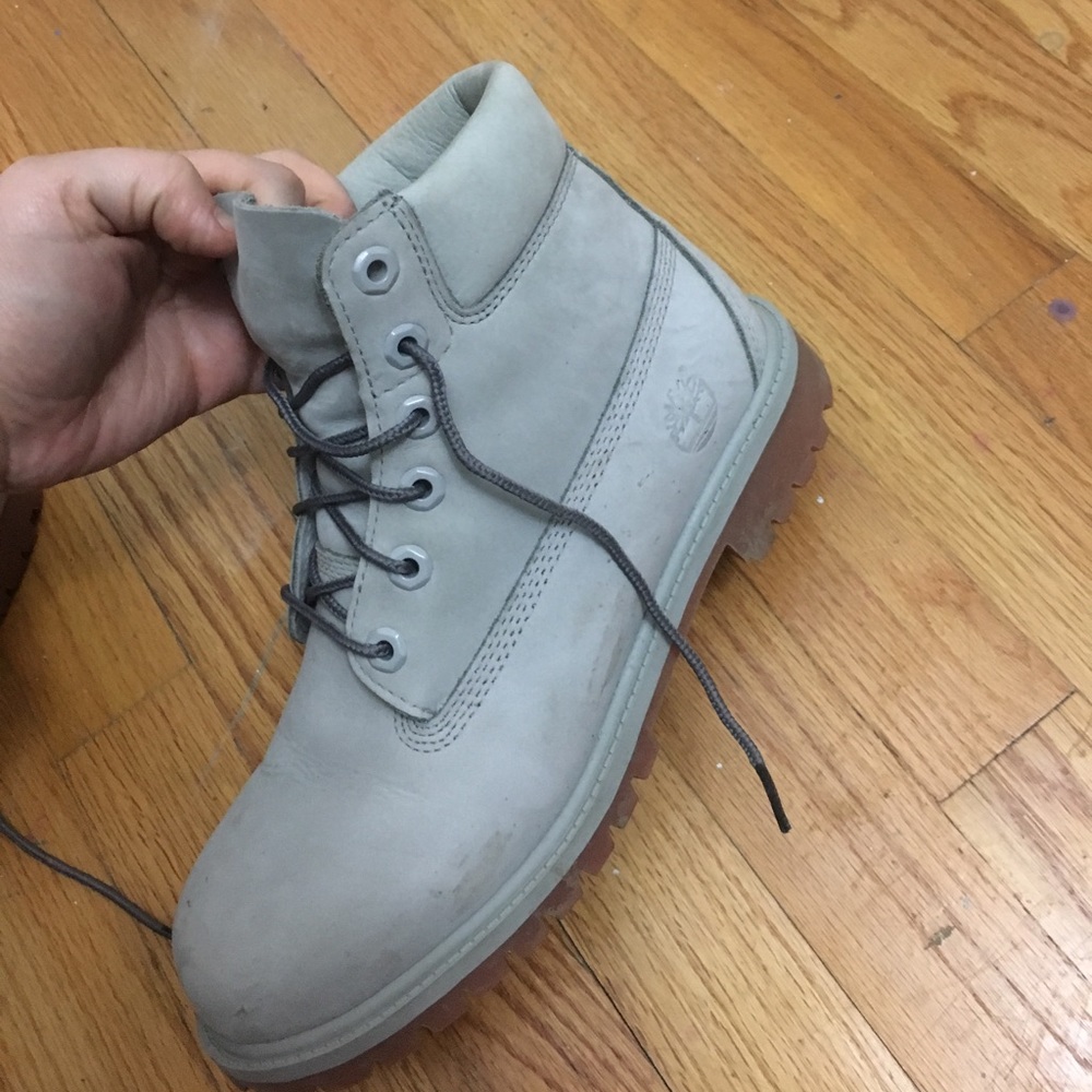 Limited edition grey timberland boots