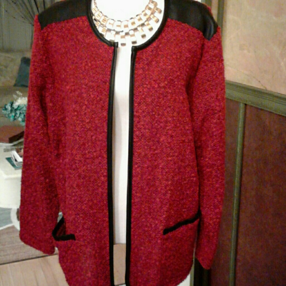 Red and black jacket