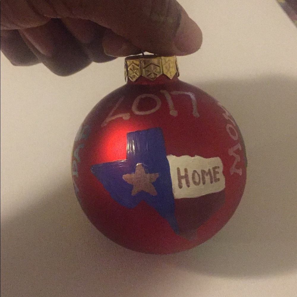 Custom Painted Emoji Christmas Ornaments