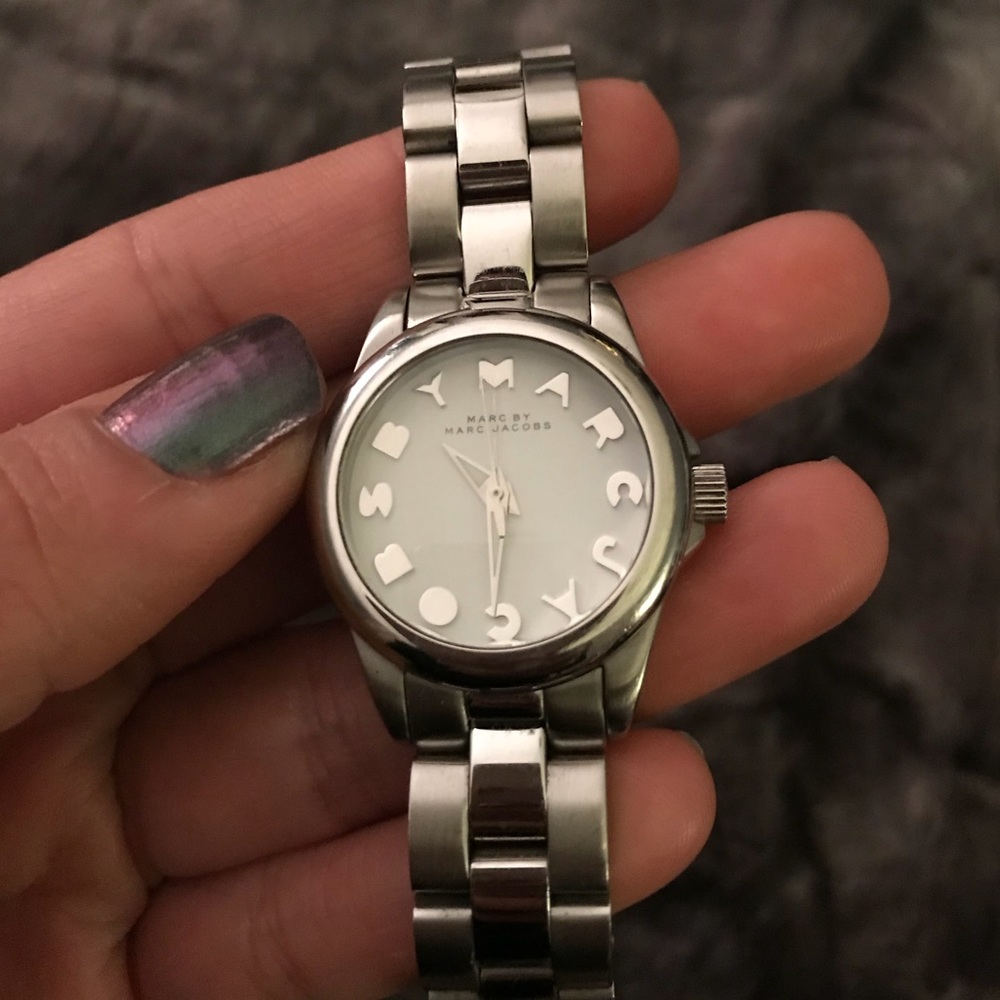 Marc by Marc Jacobs Bubble Silver Tone Watch