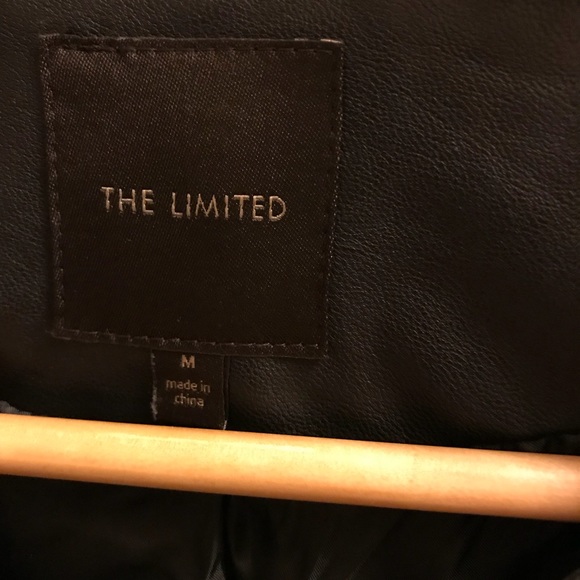 Black faux leather zip jacket - Picture 2 of 3