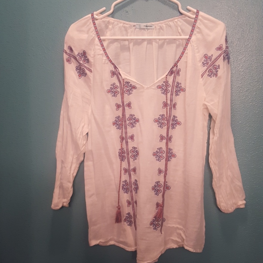 Maurices open neck blouse