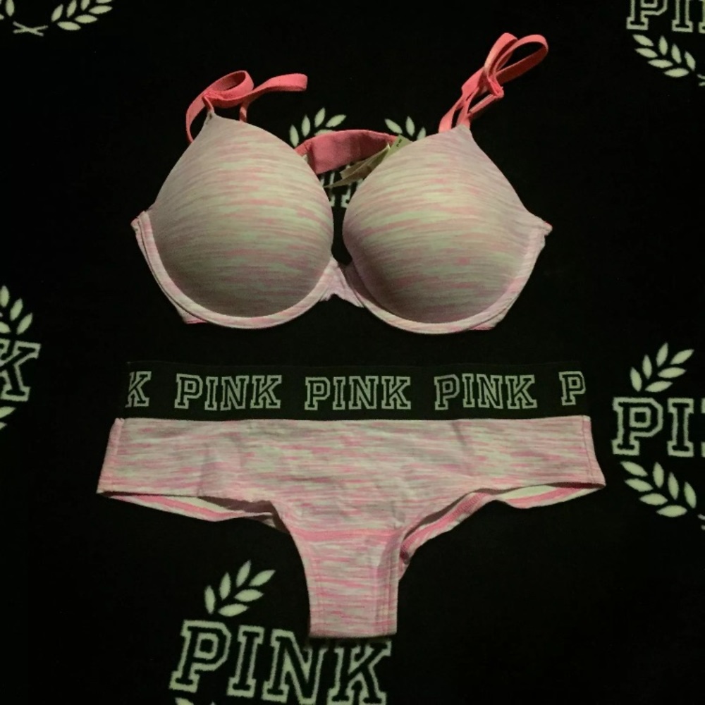 VS PINK Push-up bra & panty NEW