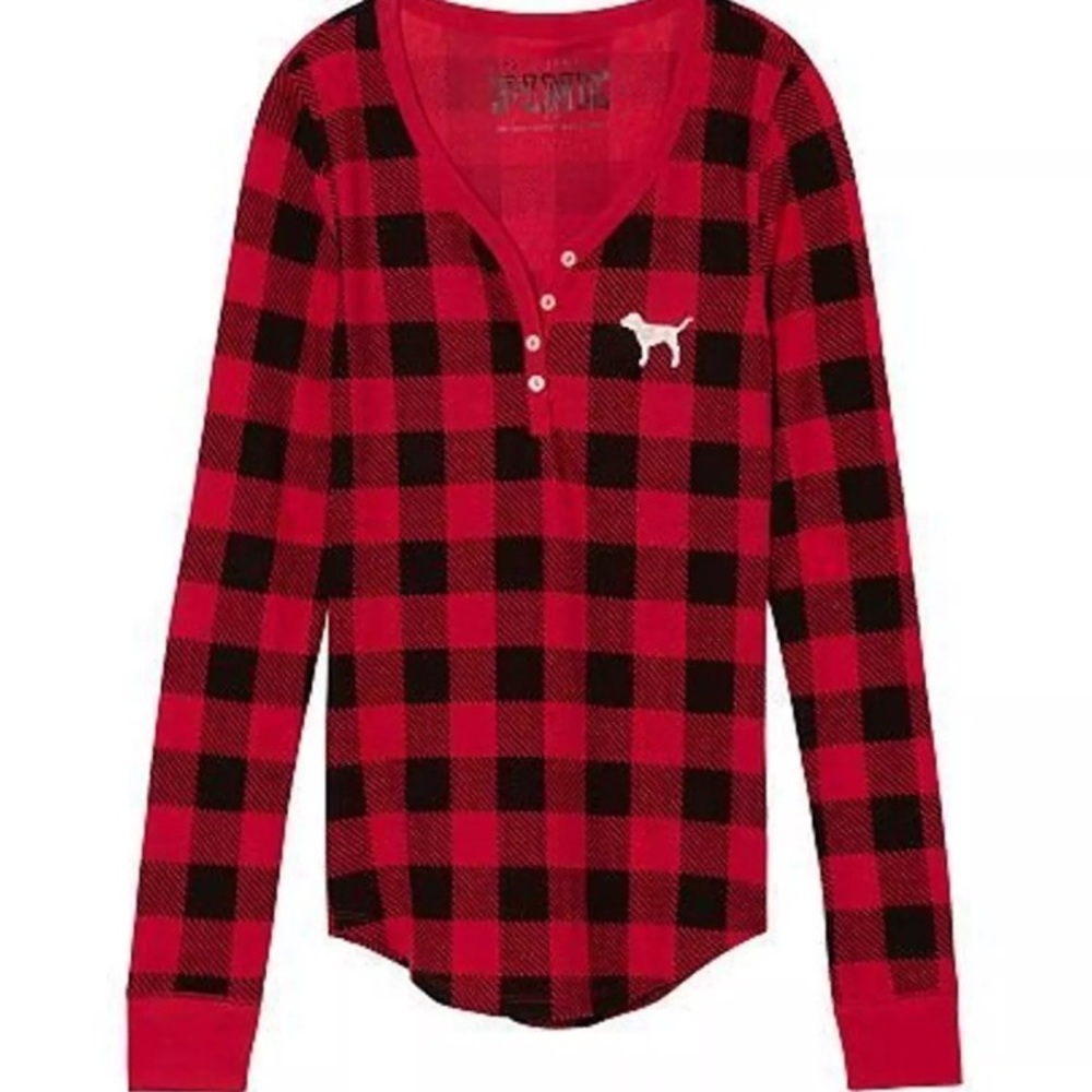 VS PINK thermal Henley NWT (S)