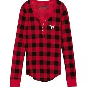 VS PINK thermal Henley NWT (S)