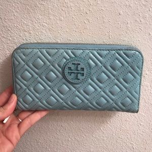 Tory Burch Quilted Marion Zip Continental Wallet