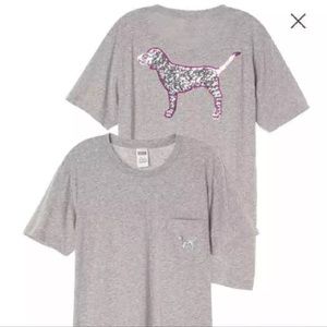 VS PINK bling campus tee NWT (XS)