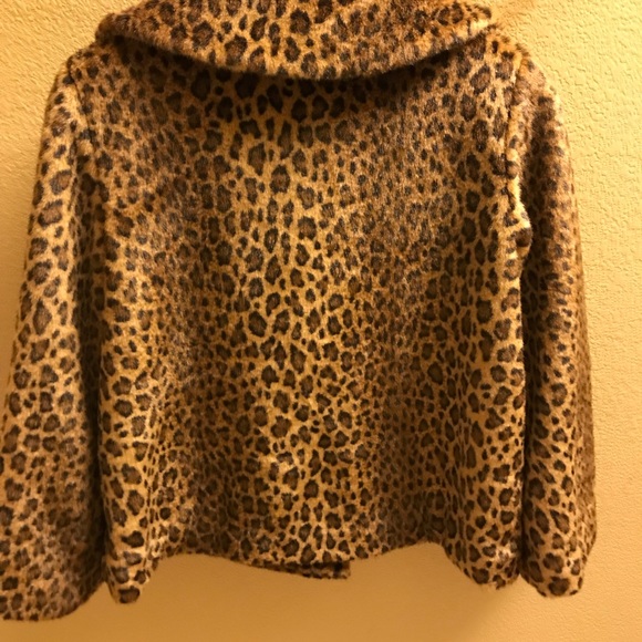 Jones New York faux leopard print crop jacket - Picture 3 of 3