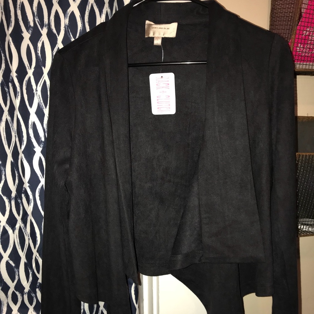 Suede blazer