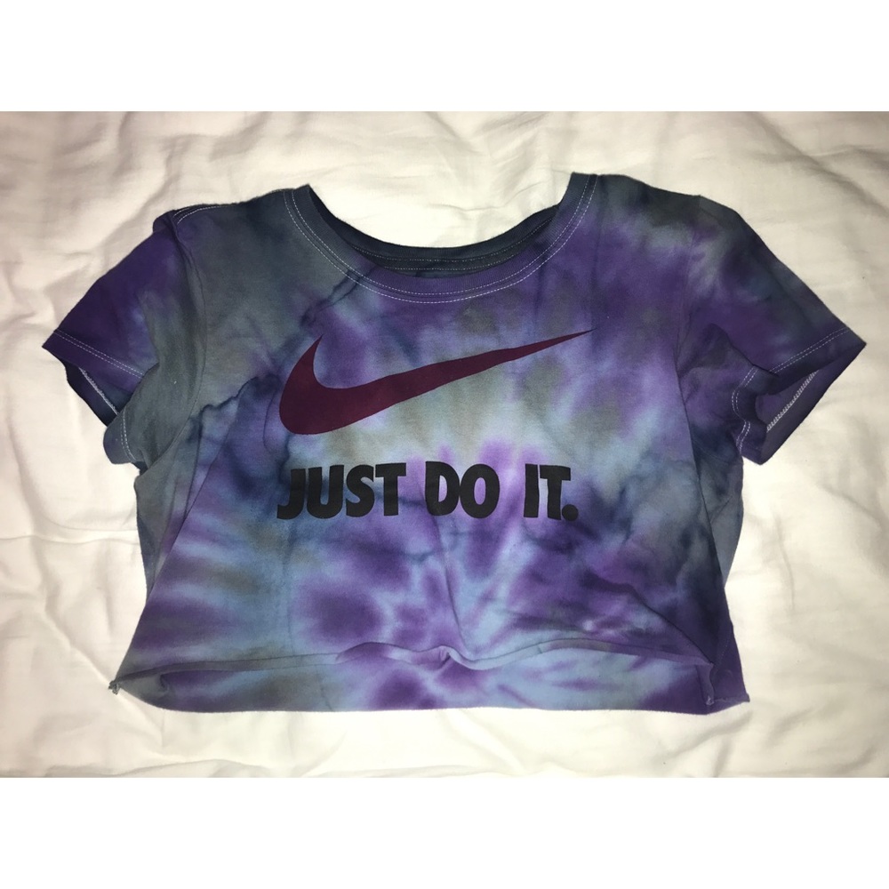 Nike tye dye crop top
