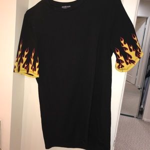 Fashion Nova Flame T shirt Dress