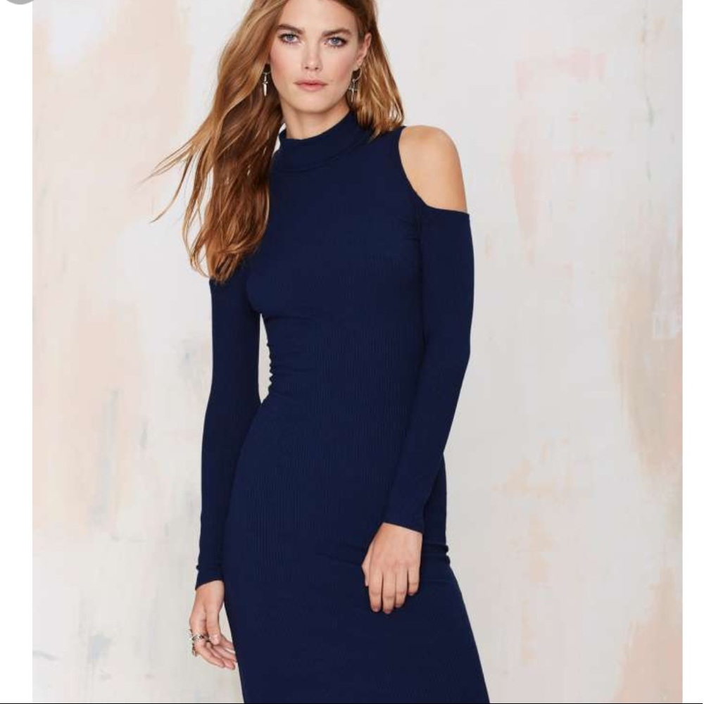 BRAND NEW 💕Nasty Gal Line It Ribbed Midi Dress 💕