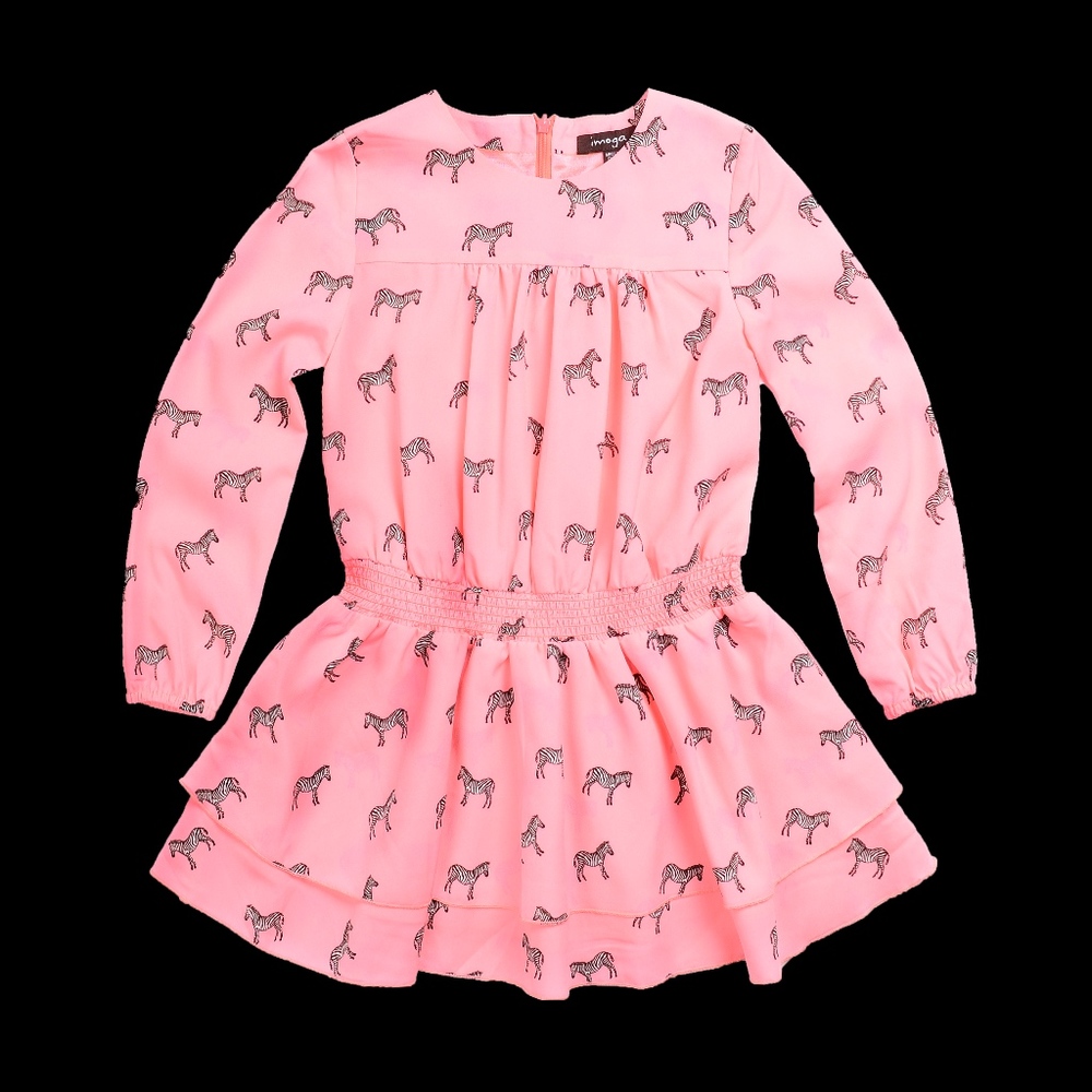 Imoga Zebra Pink Dress