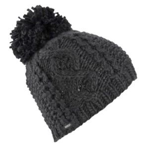 NWT Burton Katie Joe Knit Black Pom Beanie