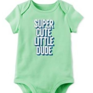 Carter's "Super Cute Little Dude" Bodysuit