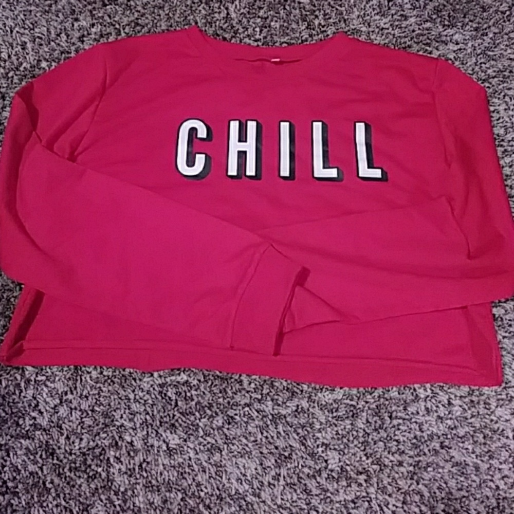 Red "Chill" Crop top