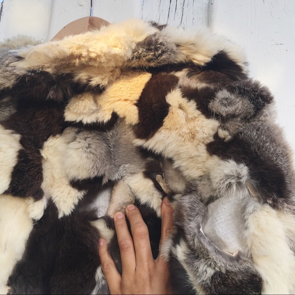 🛑SOLD🛑 Vintage Rabbit Fur Jacket - Picture 4 of 8