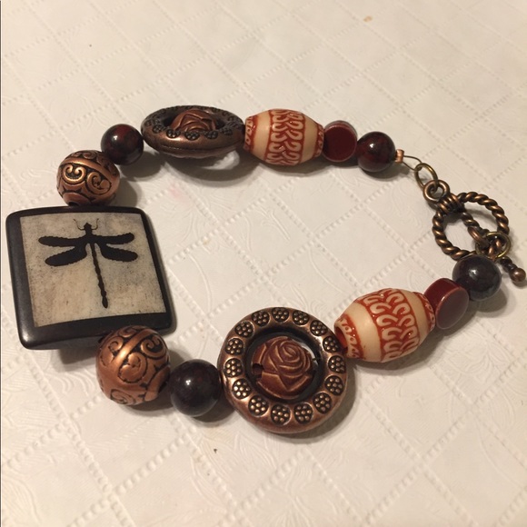Jewelry - Amber Dragonfly Bracelet