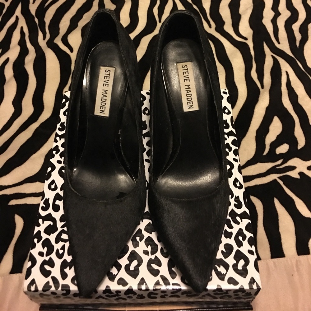 Steve Madden real calf fur
