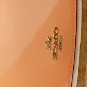 Coach three -fold check wallet