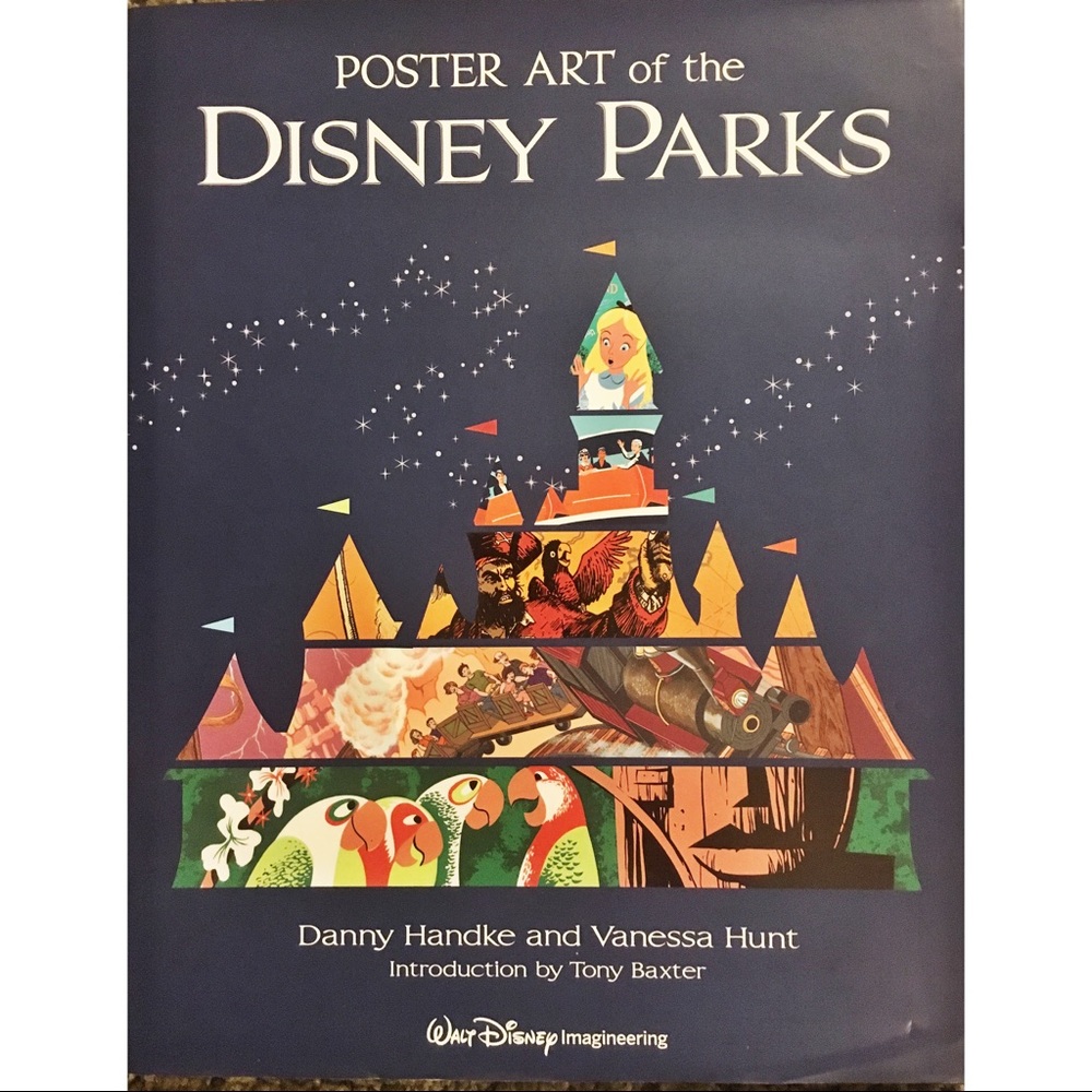 ✨ Poster Art of the Disney Parks Book NWOT ✨