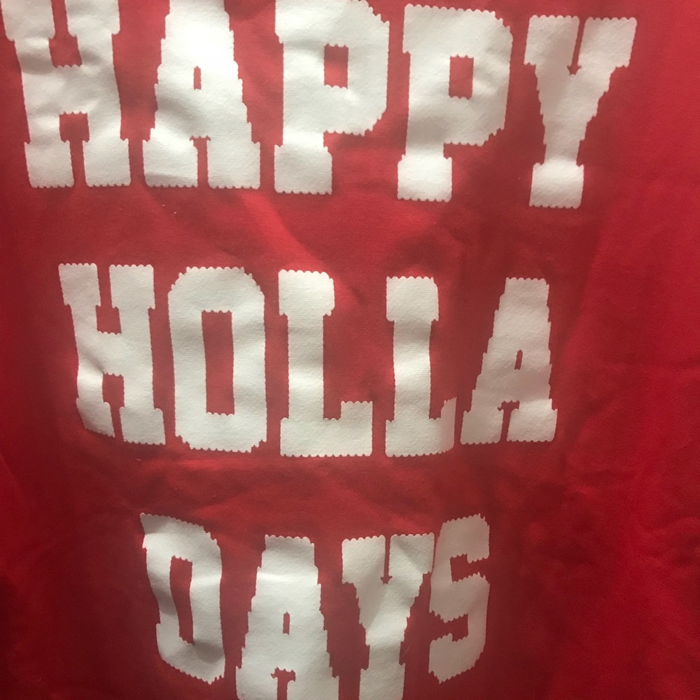Happy ‘holla’ days oversized sweater