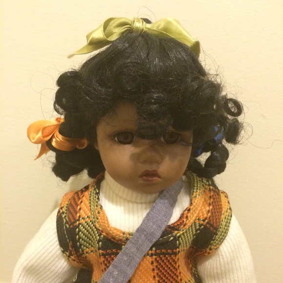 Traditional Collectable Porcelain Bisque Doll - Picture 2 of 8