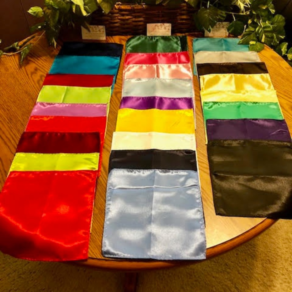 Men's Satin Pocket Squares - Various Colors